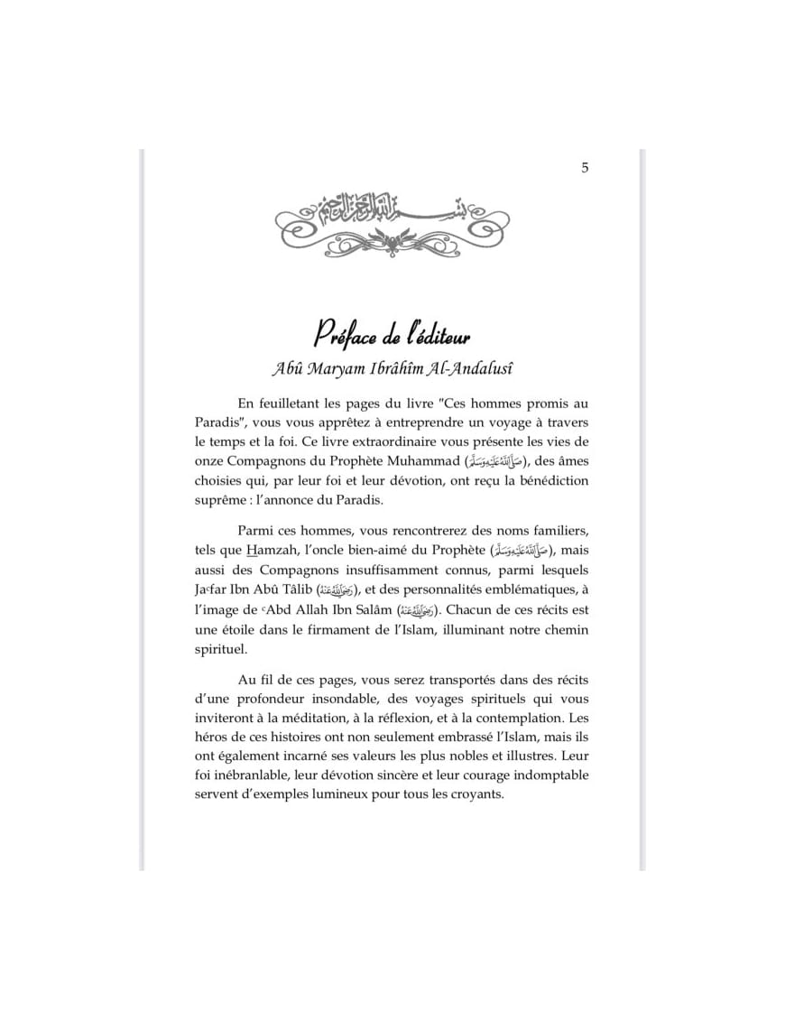 Ces hommes promis au Paradis - Abu Harun Salim - Al Imam - Éditions Al Imam Al imam Livre > Islam > Prophètes et Compagnons 9782493631084 Librairie Musulmane Al-imen