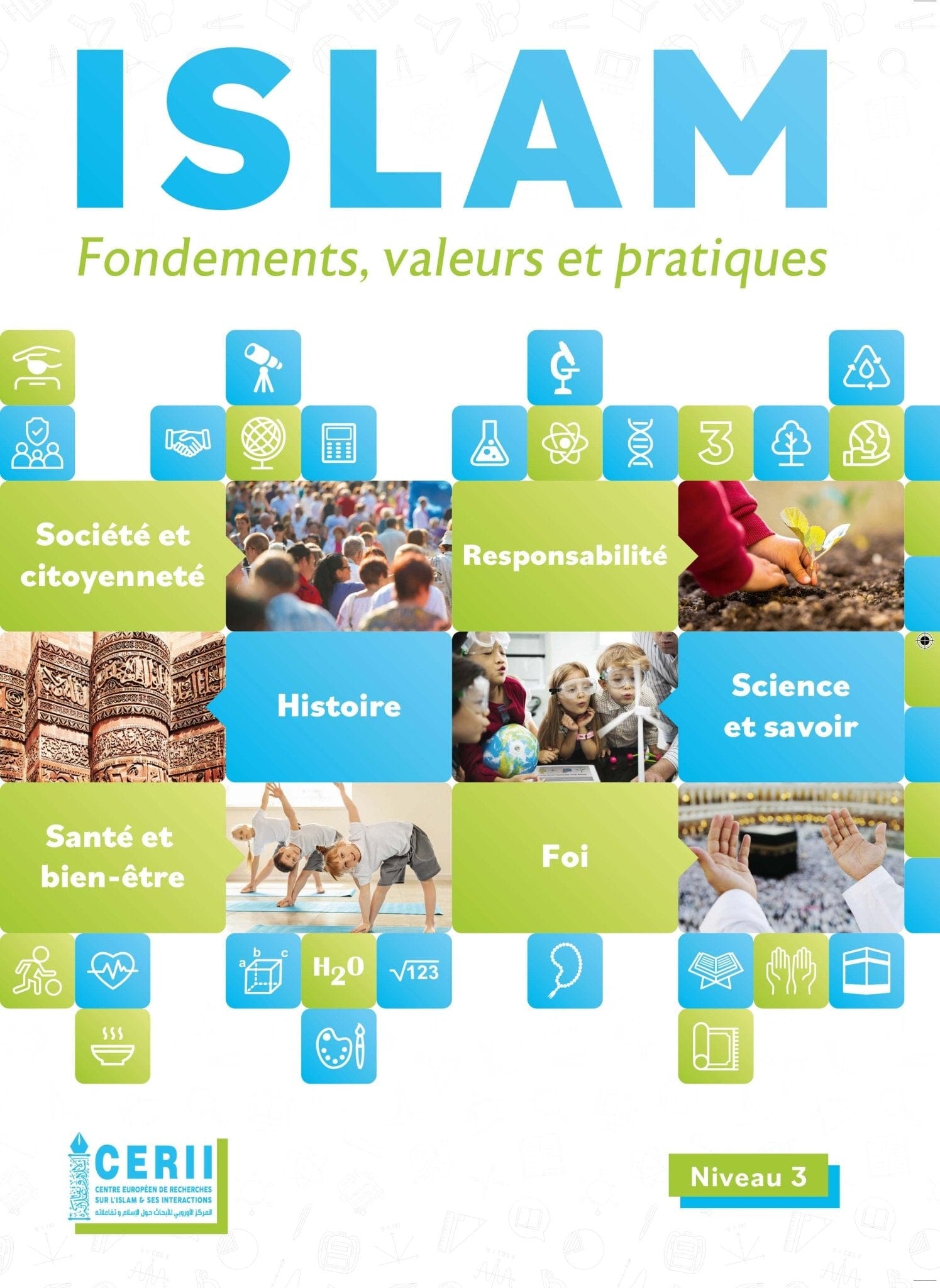 Islam : Fondements, Valeurs et Pratiques - Manuel de l'élève - Tome 3 CERII IESH Livre Islam Enfant 9782849060025 Librairie Musulmane Al-imen