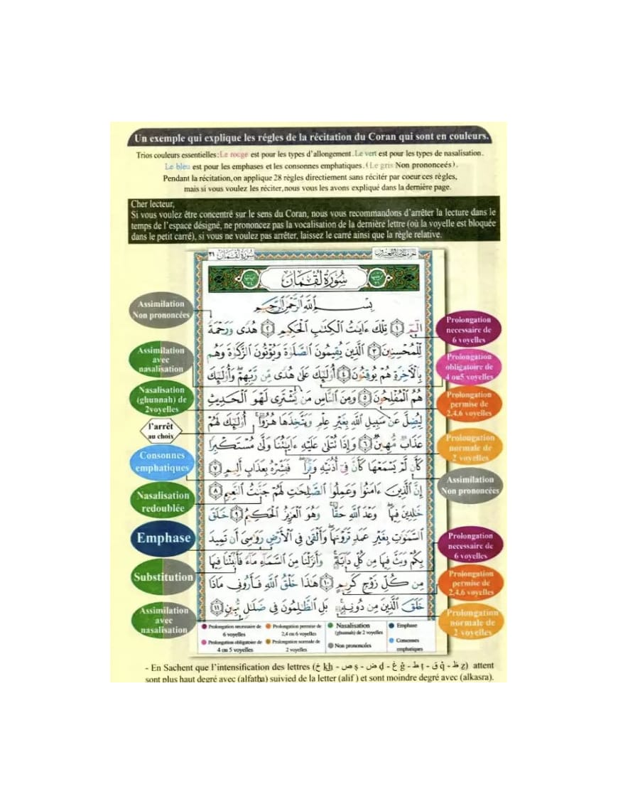 Le Saint Coran - Juzz tabarak et amma - phonétique et traduction en français - chapitre 29 & 30 - Éditions Al-Qamar Al-Qamar Livre > Islam 9782490681310 Librairie Musulmane Al-imen
