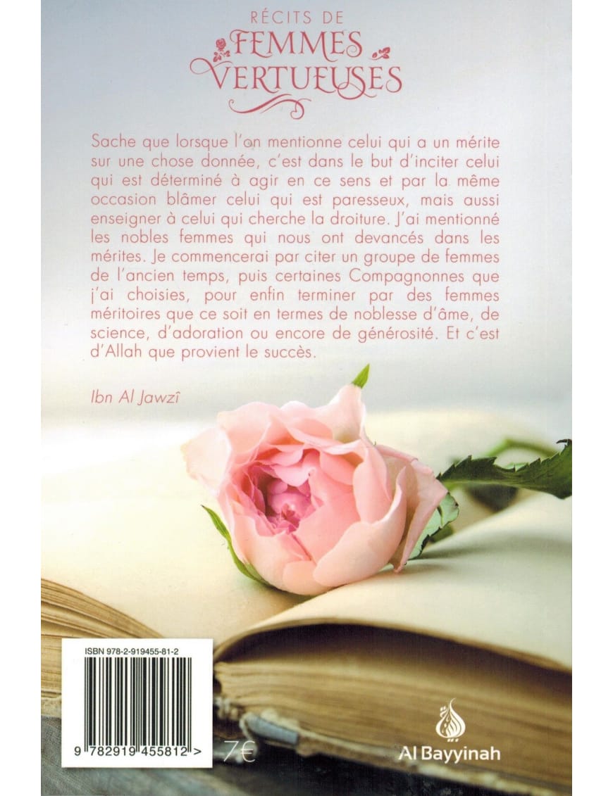 Récits de femmes vertueuses - Ibn Al-Jawzi - Al Bayyinah Al-Bayyinah Livre Islam Femme 9782919455812 Librairie Musulmane Al-imen