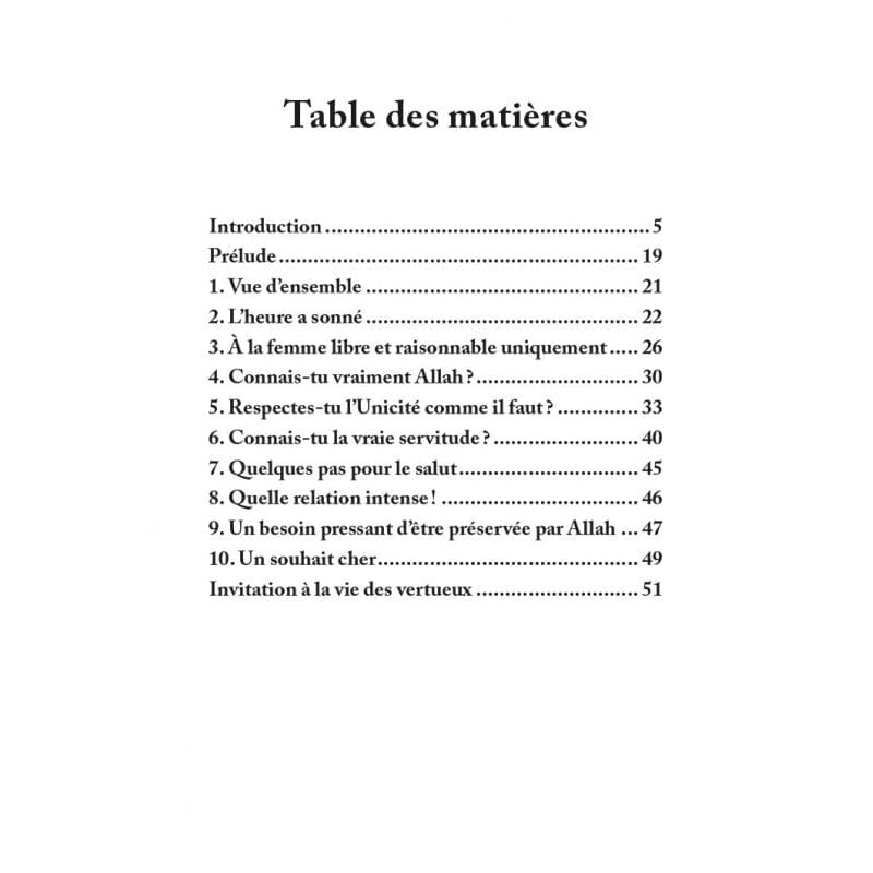 10 conseils pour toi sœur musulmane Al-Hadîth Livre Islam Femme 9782875453549 Librairie Musulmane Al-imen