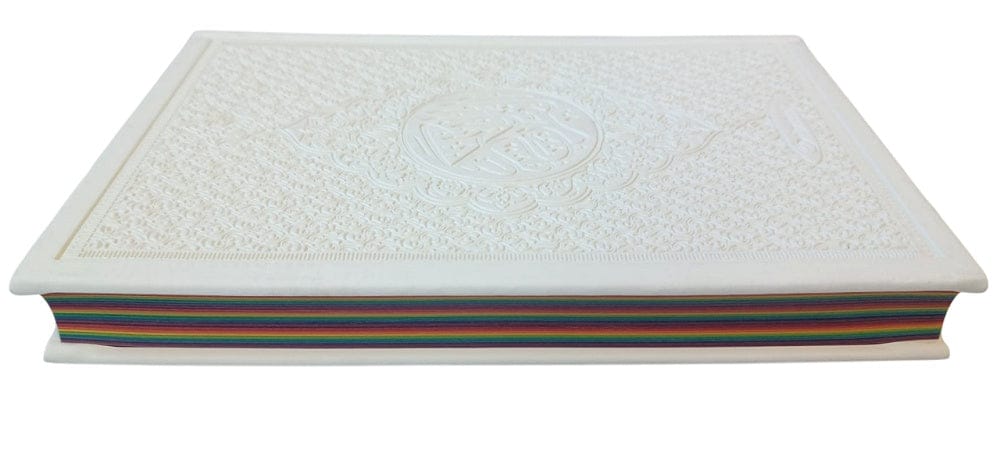 Le Coran Arc-en-ciel version arabe (Lecture Hafs) - Couverture couleur Mauve de luxe - Rainbow - Editions Orientica - Table des matières