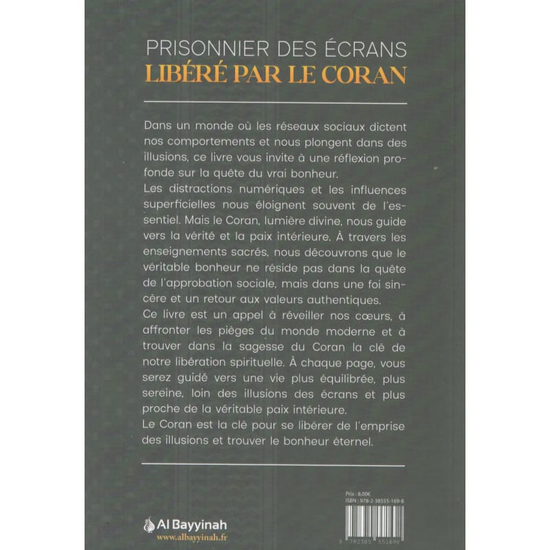 PRISONNIER DES ÉCRANS LIBÉRÉ PAR LE CORAN - Al-Bayyinah - Librairie Musulmane Al-imen