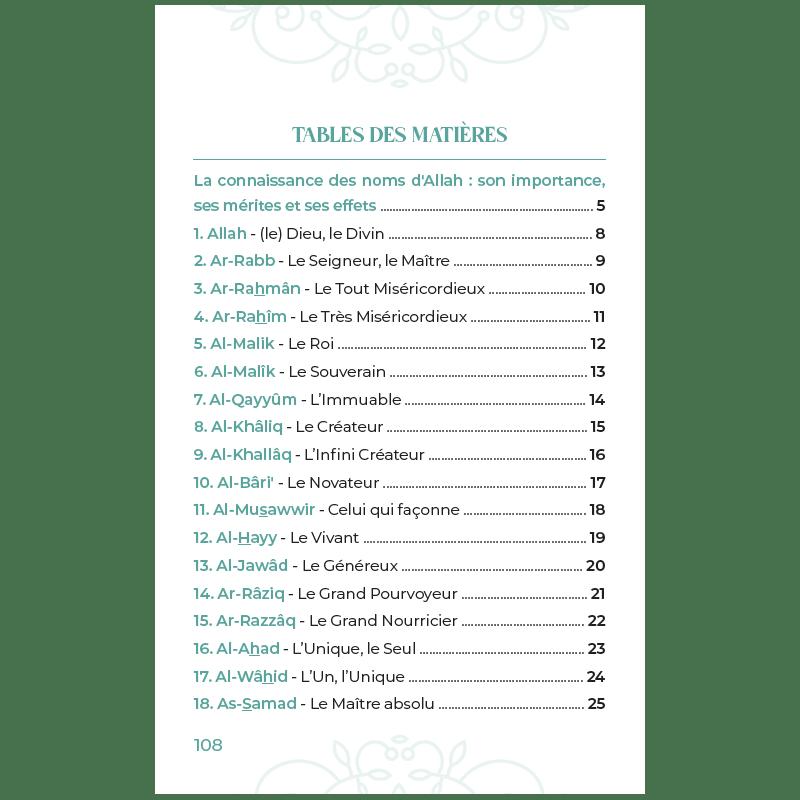 99 NOMS D’ALLAH TIRÉS DU CORAN ET DE LA SUNNA - Blanc - Editions Al-Hadîth Al-Hadîth Livres > Islam > Invocations (Dou'as) Librairie Musulmane Al-imen