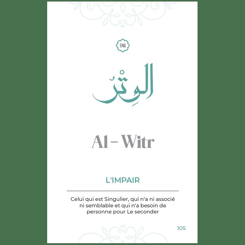 99 NOMS D’ALLAH TIRÉS DU CORAN ET DE LA SUNNA - Blanc - Editions Al-Hadîth Al-Hadîth Livres > Islam > Invocations (Dou'as) Librairie Musulmane Al-imen
