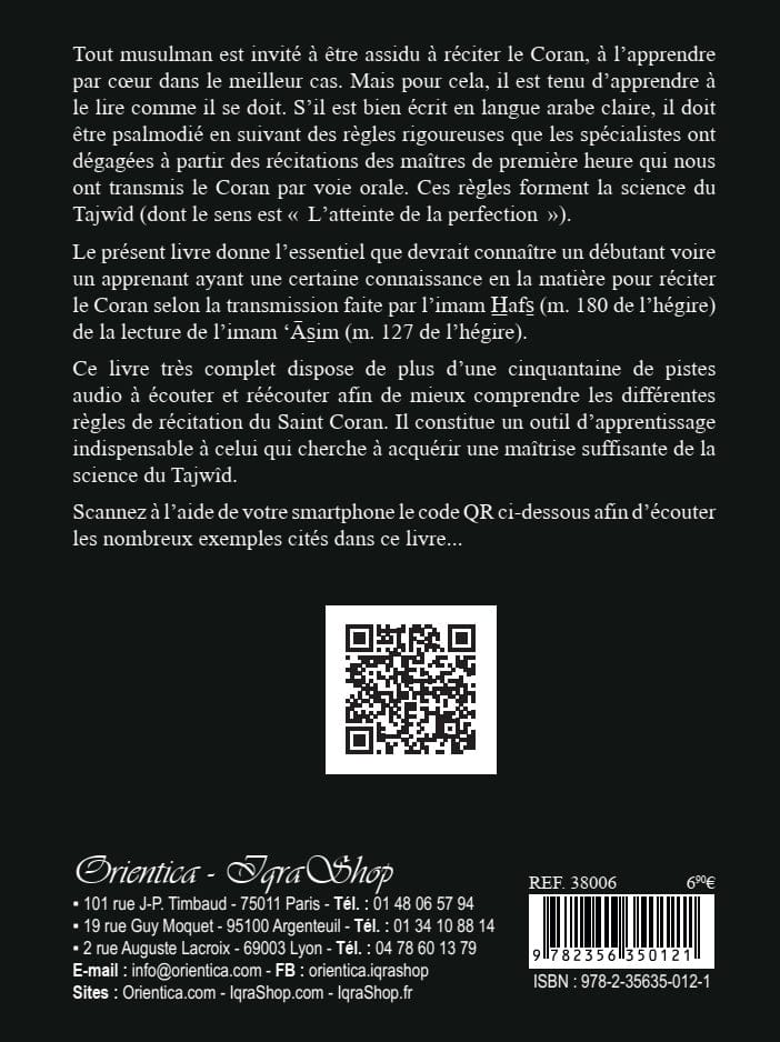 At-Tajwîd – L'art de bien réciter le Coran — Pr. Amine Chérif-Zahar | Orientica | Livre Islam Orientica Livre > Islam 9782356350121 Librairie Musulmane Al-imen