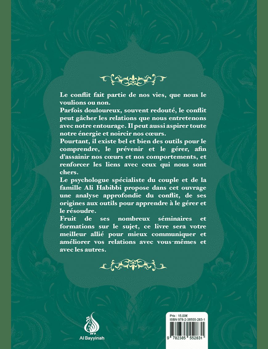 Gestion des conflits - Ali Habibbi - Al Bayyinah Al-Bayyinah Livre Islam Mariage 9782385552831 Librairie Musulmane Al-imen