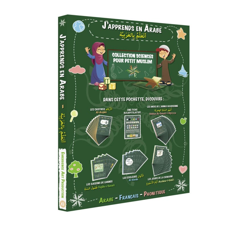 J'apprends en Arabe - Set Affichettes Sciences Islam Enfant Sana Livre Islam Enfant 9782490538195 Librairie Musulmane Al-imen