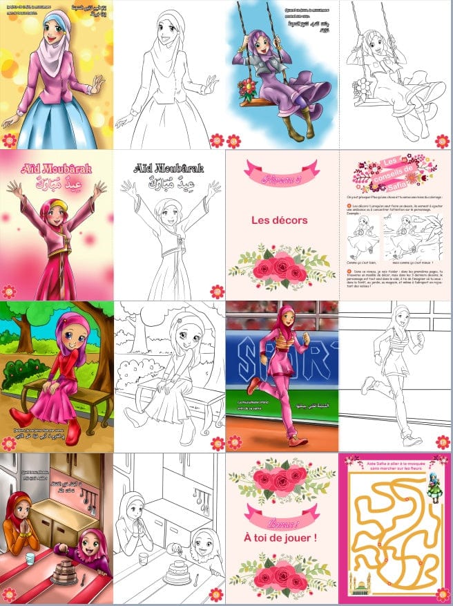 J'apprends le Coloriage pour les Petites Filles Musulmanes — Bilingue Français-Arabe | Orientica | Livre Islam Enfants Orientica Livre Islam Enfant 9782356351661 Librairie Musulmane Al-imen