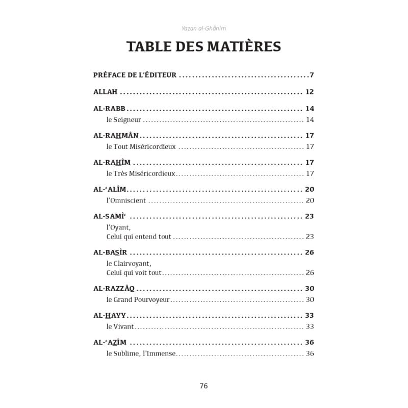 L’ÉDUCATION PAR LES NOMS D’ALLAH, COMMENT FAIRE AIMER ALLAH À NOS JEUNES - Yazan al-Ghânim - Editions al-hadith Al-Hadîth Livre > Islam 9782875453747 Librairie Musulmane Al-imen