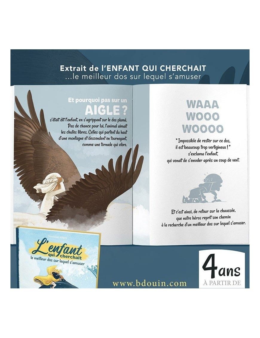 L'Enfant qui cherchait le meilleur dos sur lequel s'amuser - Norédine Allam - BDouin - BDouin BDouin Livre Islam Enfant 9791096832163 Librairie Musulmane Al-imen