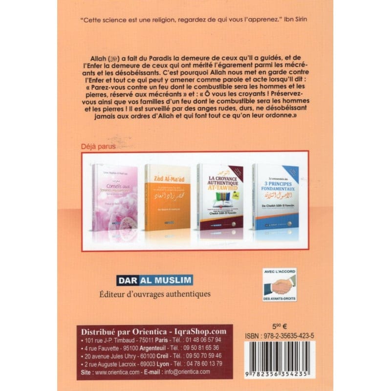 L'ENFER ET SES SUPPLICES d'après IBN KATHIR (Souple) - Dar Al Muslim Dar Al-Muslim Livres > Islam 9782356354235 Librairie Musulmane Al-imen