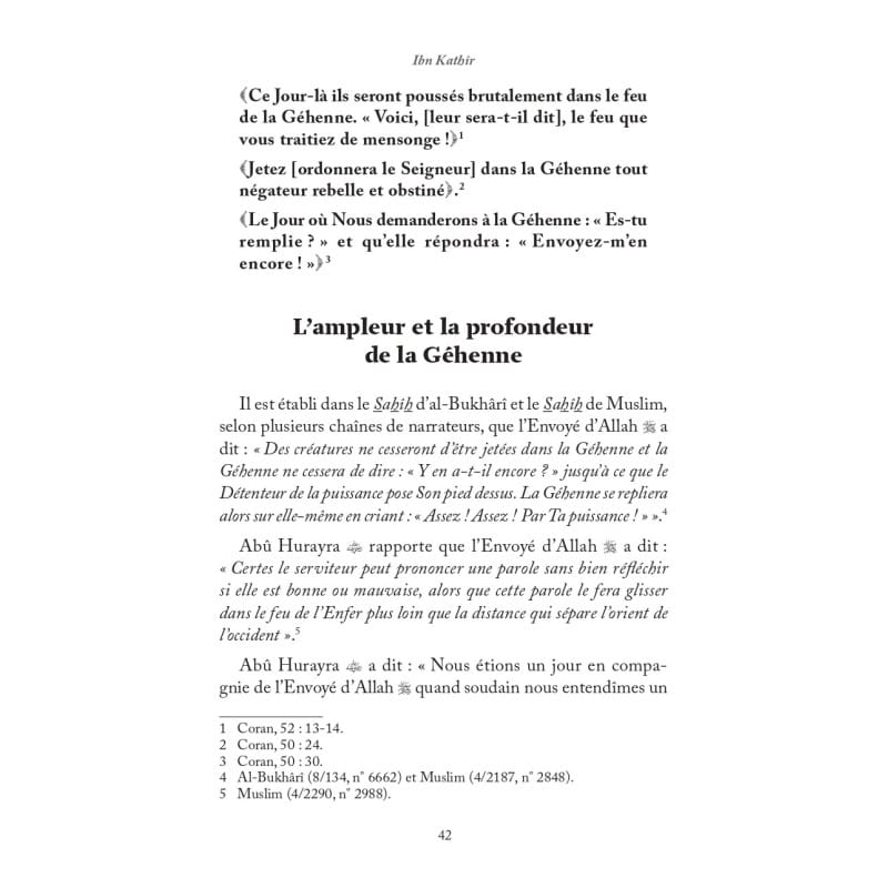 La description authentique de L'ENFER &amp; SES SUPPLICES - IBN KATHÎR - Editions al-hadith Al-Hadîth Livre > Islam 9782875453839 Librairie Musulmane Al-imen