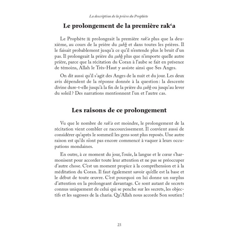LA DESCRIPTION DES PRIÈRES DU PROPHÈTE - IBN QAYYIM AL-JAWZIYYA - Editions al-hadith Al-Hadîth Livre > Islam 9782875453891 Librairie Musulmane Al-imen