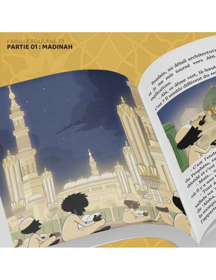 La famille Foulane - tome 10 : en ‘Omra - partie 1 : Madinah - Bdouin - BDouin BDouin Livre Islam Enfant 9789998770577 Librairie Musulmane Al-imen