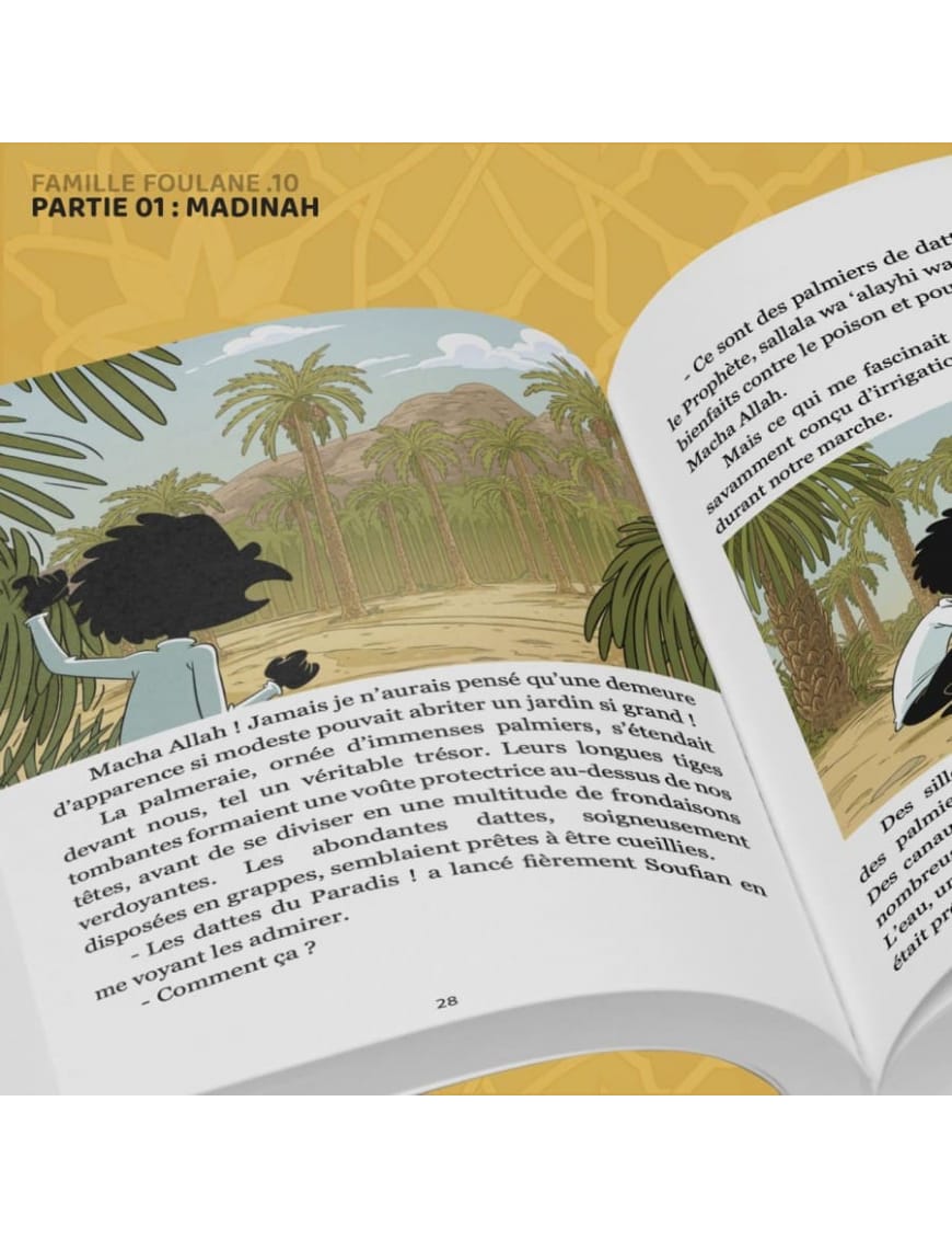 La famille Foulane - tome 10 : en ‘Omra - partie 1 : Madinah - Bdouin - BDouin BDouin Livre Islam Enfant 9789998770577 Librairie Musulmane Al-imen