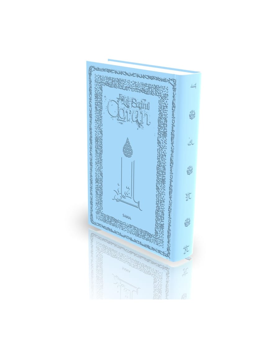 Le coran - traduit et annoté par Abdallah Penot - couv daim souple - bleu ciel - Sana Sana Coran 9782356335227 Librairie Musulmane Al-imen