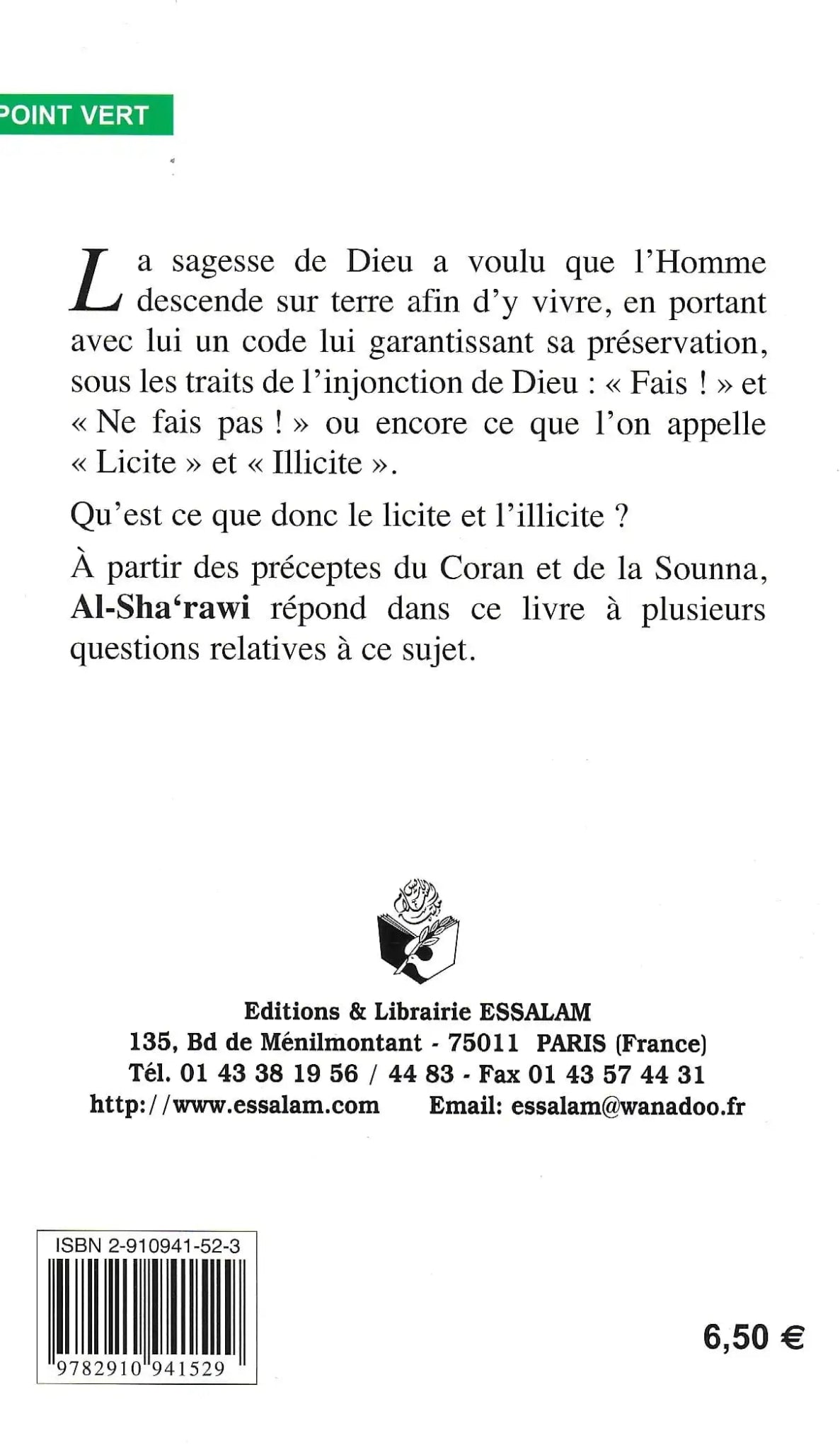 Le licite et l'illicite - Al Sha'rawi - Essalam Al - imen