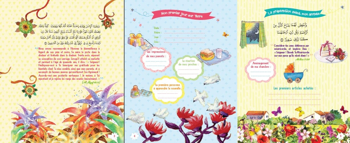Le Livre de Mon Bébé Musulman (Rose) — Orientica | Carnet Souvenir Islam Fille Orientica Livre Islam Enfant 9789386589057 Librairie Musulmane Al-imen