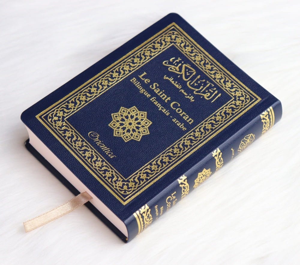 Le Saint Coran Bilingue français/arabe de poche (Couverture simili-cuir flexible) - Orientica Orientica Coran Bleu 9782492023248 Librairie Musulmane Al-imen