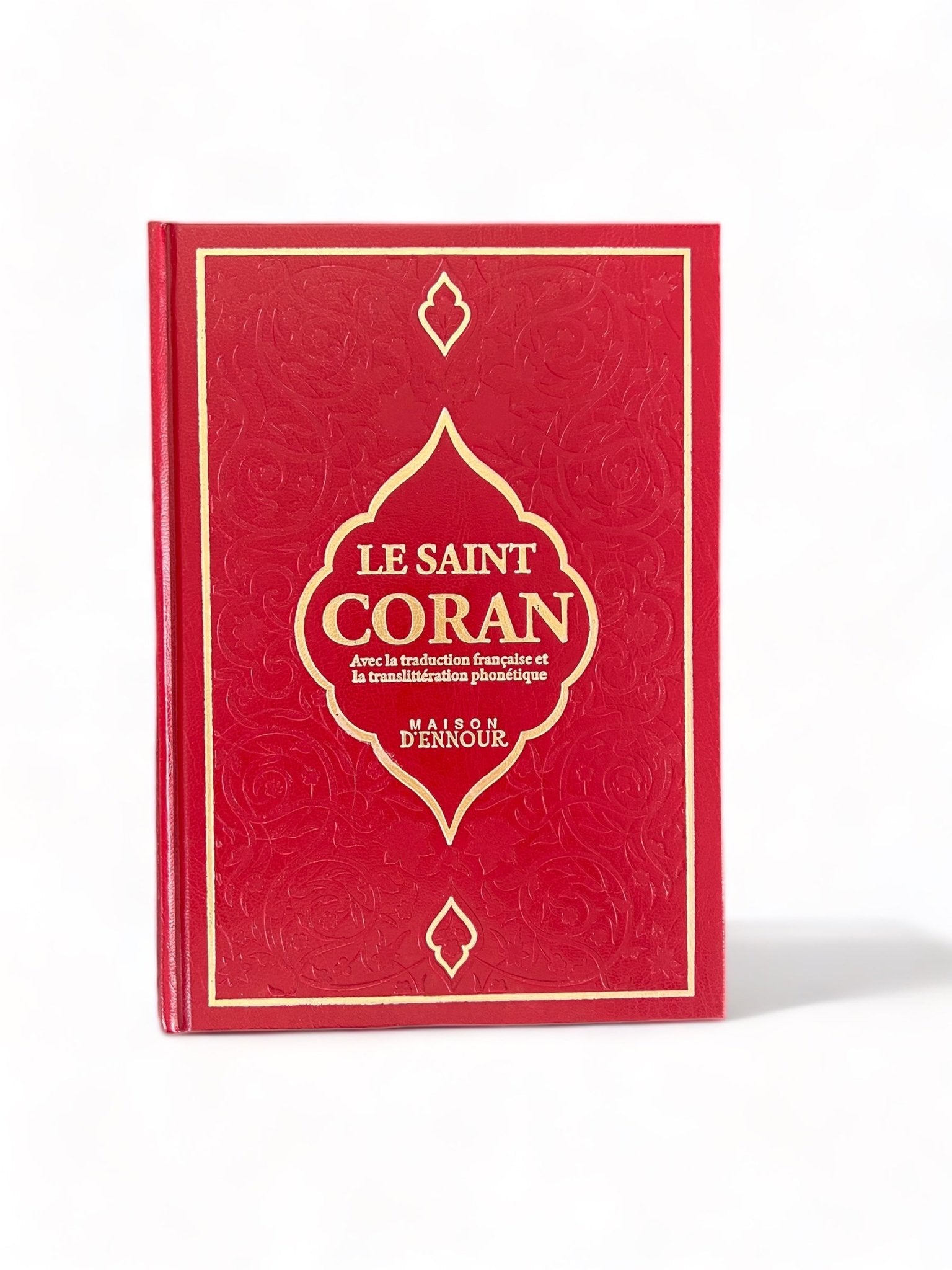 Le Saint Coran Français - Arabe - Phonétique - Maison d'Ennour Rouge Al - imen