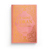 Le Saint Coran Rose doré - Couverture Daim - Pages Arc-En-Ciel - Français-Arabe-Phonétique - Maison Ennour