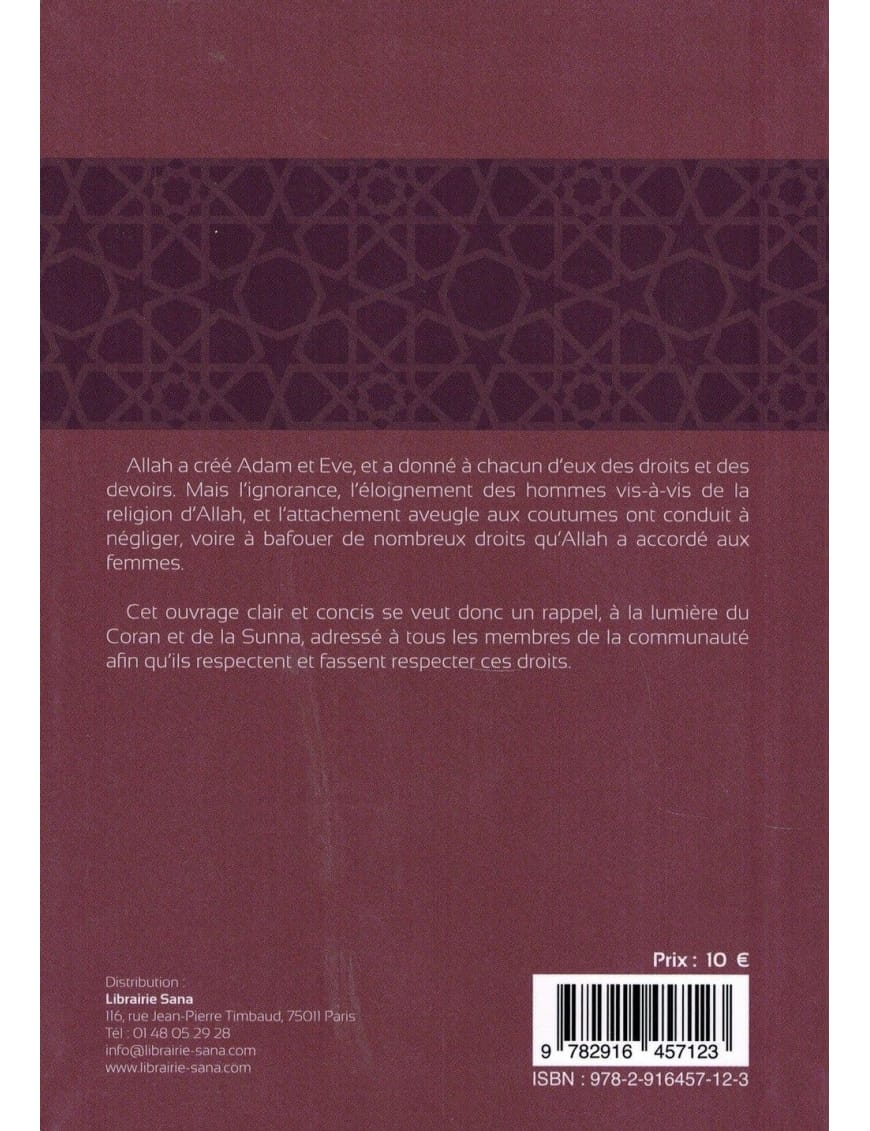 Les droits des croyantes - Umm Salamah Al-'Abbasî - Tawbah - Éditions Tawbah Tawbah Livre Islam Femme 9782916457123 Librairie Musulmane Al-imen