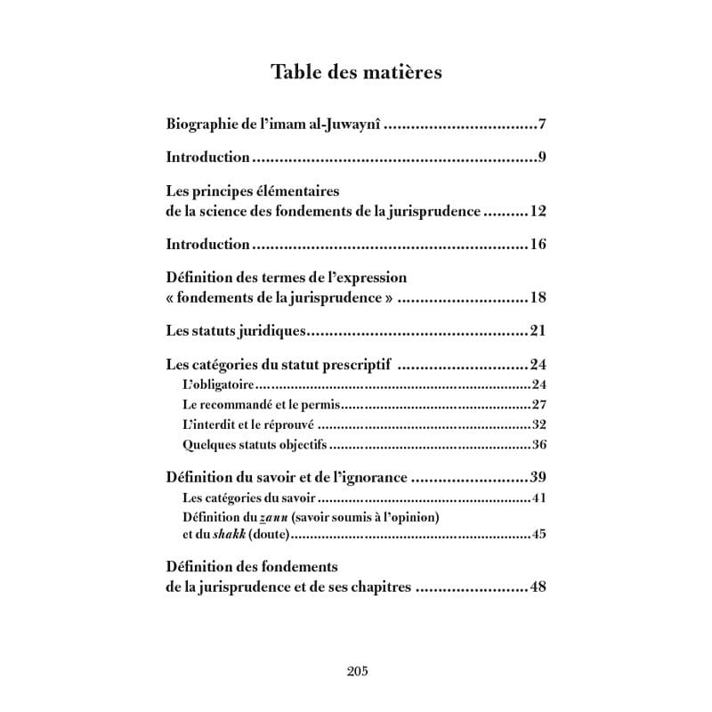 Les Fondements De La Jurisprudence - L'imam al-Juwaynî - 'Abd Allah al-Fawzân - éditions Al-Hadiths Al-Hadîth Livre > Islam > Fiqh (Droit et Jurisprudence) 9782875450791 Librairie Musulmane Al-imen
