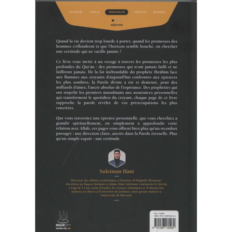 Les promesses d'Allah - Suleiman Hani MuslimCity Livre / Spiritualité 9781068180262 Librairie Musulmane Al-imen