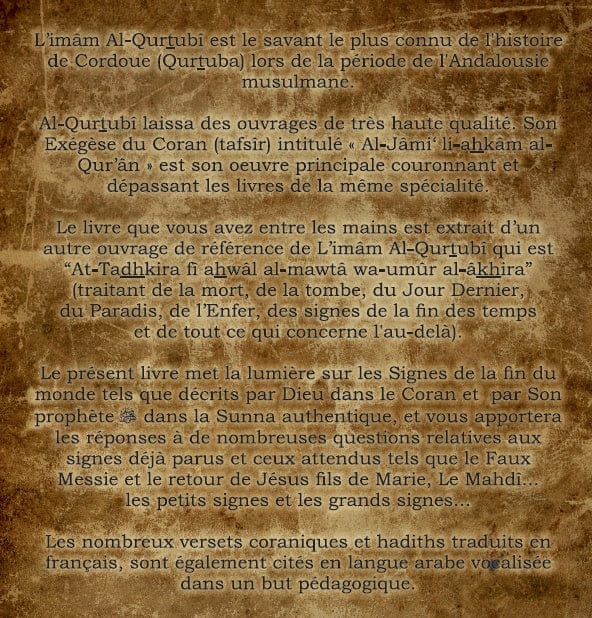 Les Signes de la Fin du Monde — Signes Mineurs et Majeurs | Orientica | Livre Islam Orientica Livre > Islam 9782356352231 Librairie Musulmane Al-imen