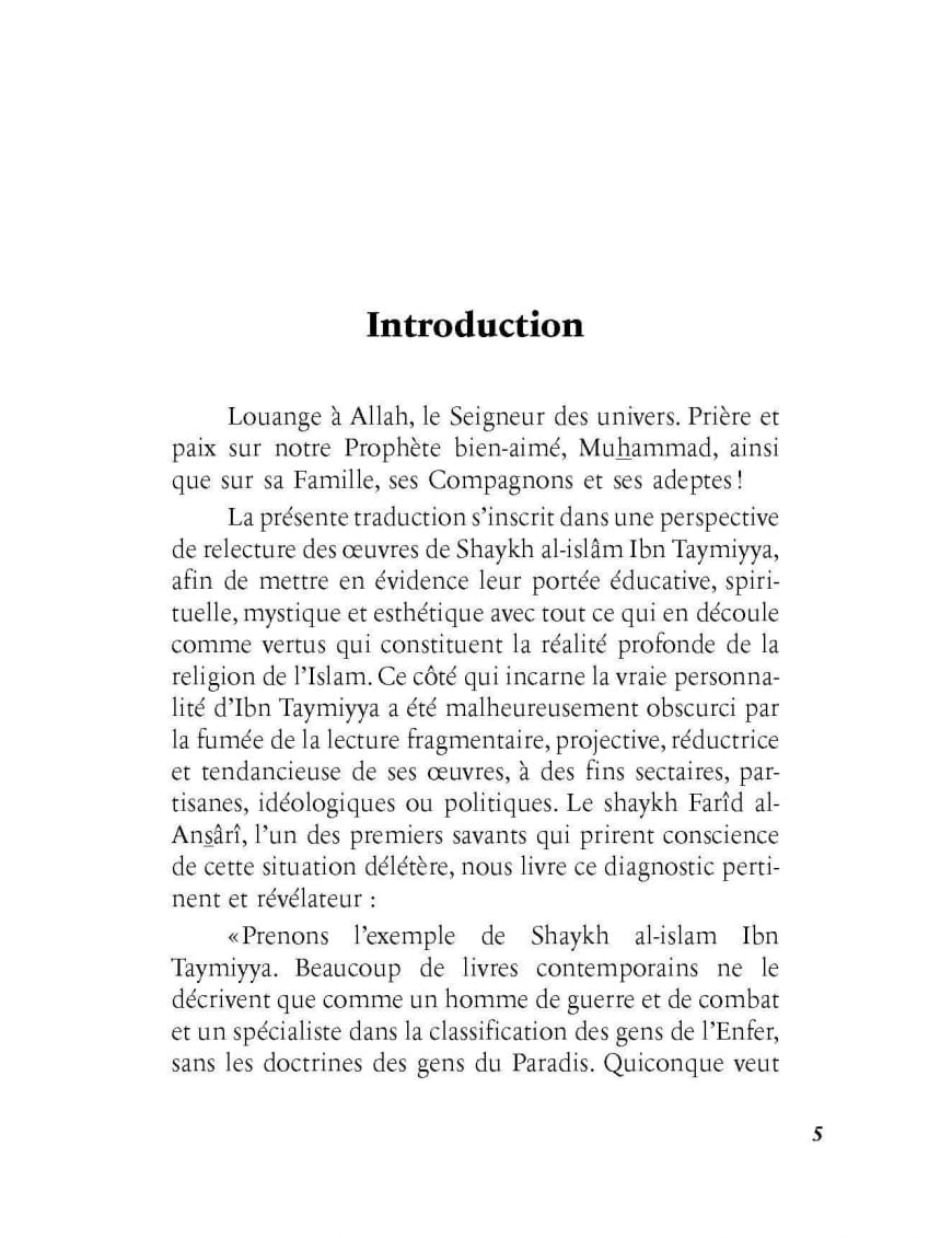 Les voies du cheminement spirituel - Ibn Taymiyyah - Al Bayyinah Al-Bayyinah Livre > Islam > Essai 9782902526147 Librairie Musulmane Al-imen