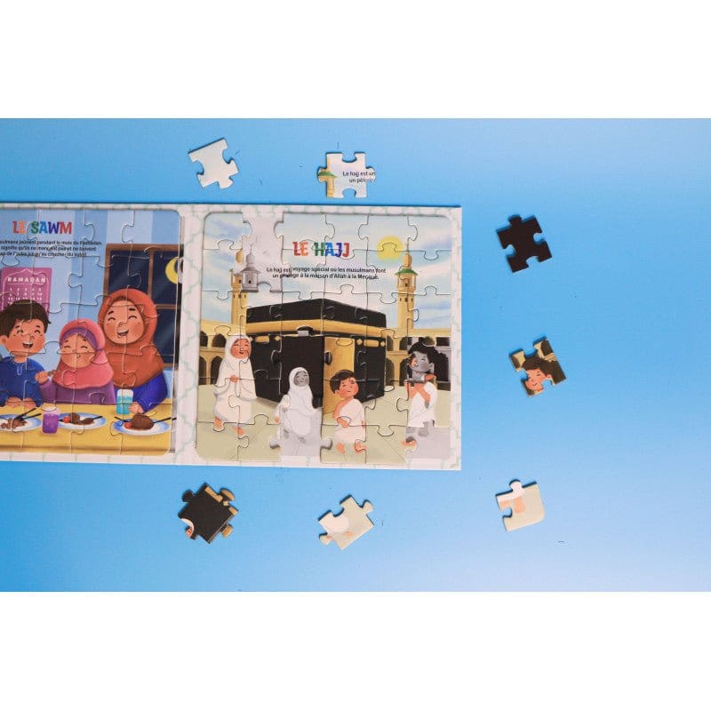 Livre Puzzle Magnétique : Les 5 Piliers de l'Islam (5 Puzzles Magnétiques en 1) Sana Jeu Islam 9782356337009 Librairie Musulmane Al-imen