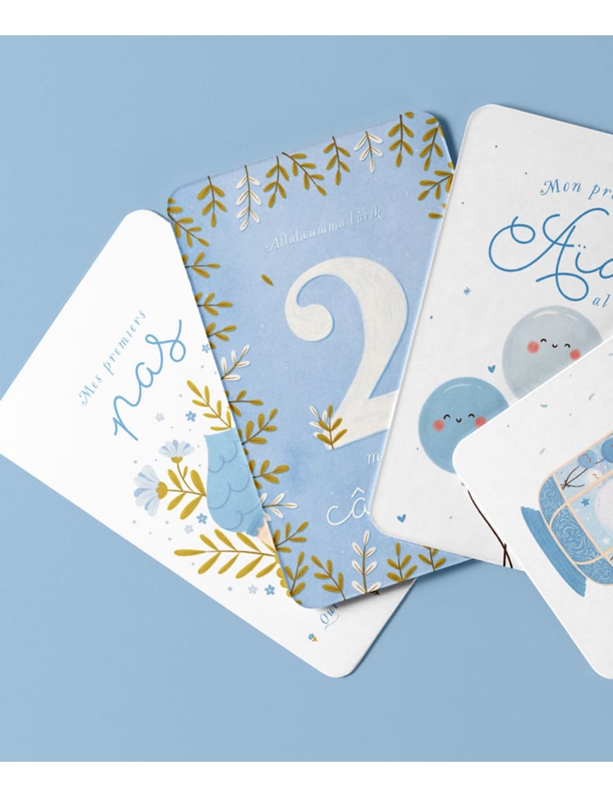 Ma première année - Cartes-étapes de mon bébé musulman (version garçon) - DeeniLearn - DeeniLearn DeeniLearn Jeu Islam 9782931241202 Librairie Musulmane Al-imen