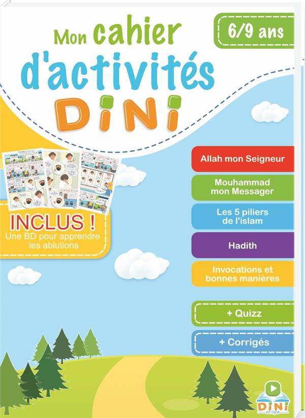 Mon Cahier D'activités Dini 6 - 9 Ans - Dini En Ligne Al - imen