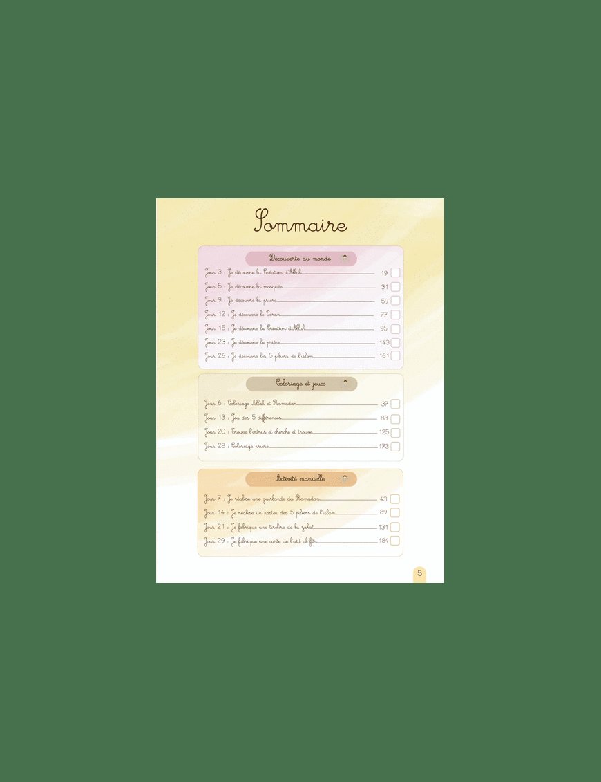 Mon tout premier cahier d'activités Montessori du Ramadan avec Bébé Ali - 2-5 ans - Graines de Foi Graines de Foi Livre Islam Enfant 9782931070147 Librairie Musulmane Al-imen