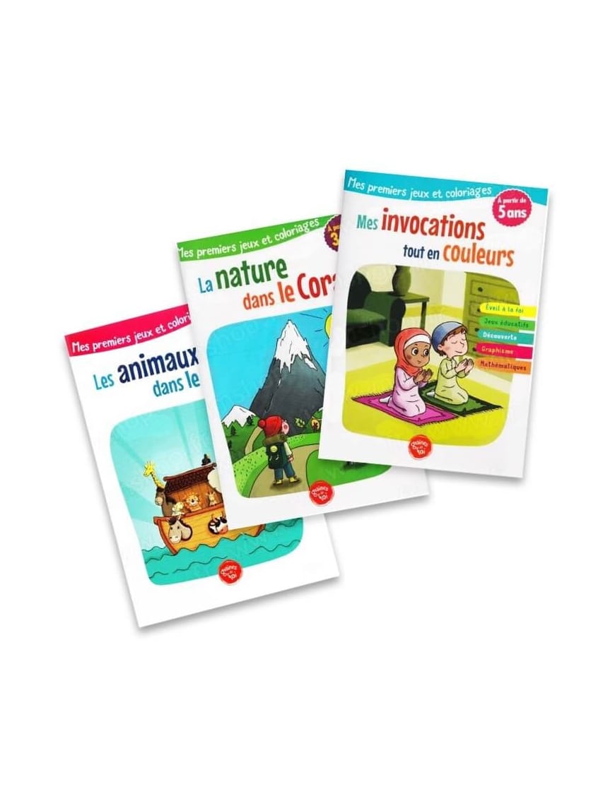 Pack 3 livres graines de foi - les animaux dans le Coran - mes invocations tout en couleurs - la nature dans le Coran - Graines de Foi Graines de Foi Livre Islam Enfant 9782931070086 Librairie Musulmane Al-imen