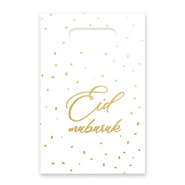 Sachets bonbons Eid Mubarak Blanc doré Al - imen