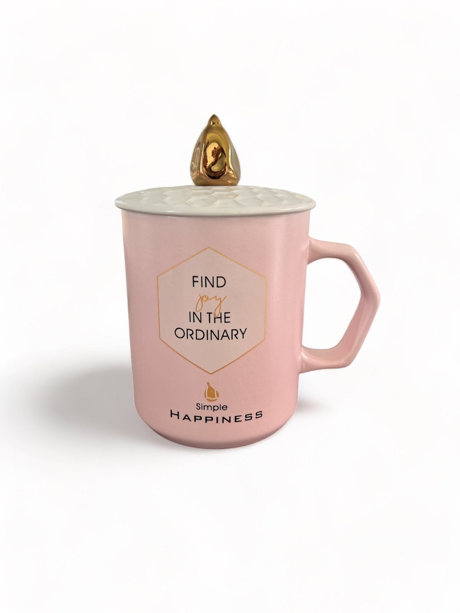 Tasse en céramique couleur pastel avec phrase motivante - Couleur Rose Bonbon - 250 ml disponible chez Al - imen