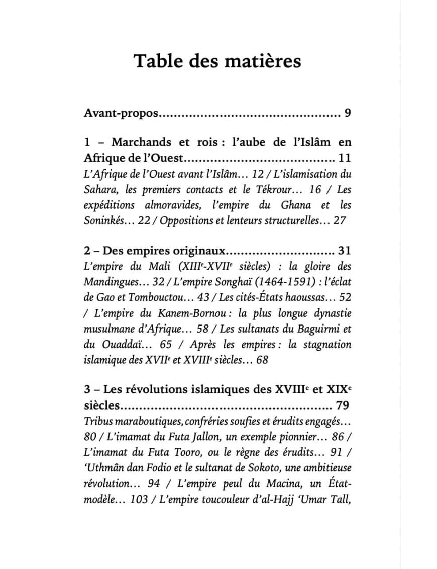 Une brève histoire de l'Afrique de l'ouest islamique - Ribat - Éditions Ribât Ribât Livre > Islam 9782491948573 Librairie Musulmane Al-imen